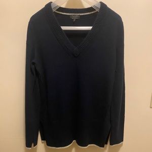 Rag & Bone V neck cashmere sweater Navy M